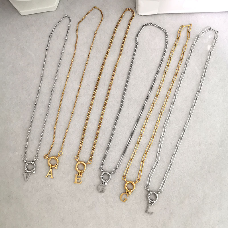 QMHJE Initial Charm Letters Ne - Birth Flower Necklace 评论和价格