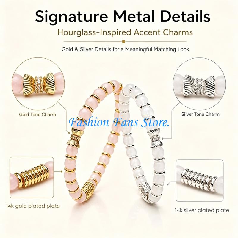  Slip-On Beaded Bracelet Set w - Coordinates Bracelet 评论和价格
