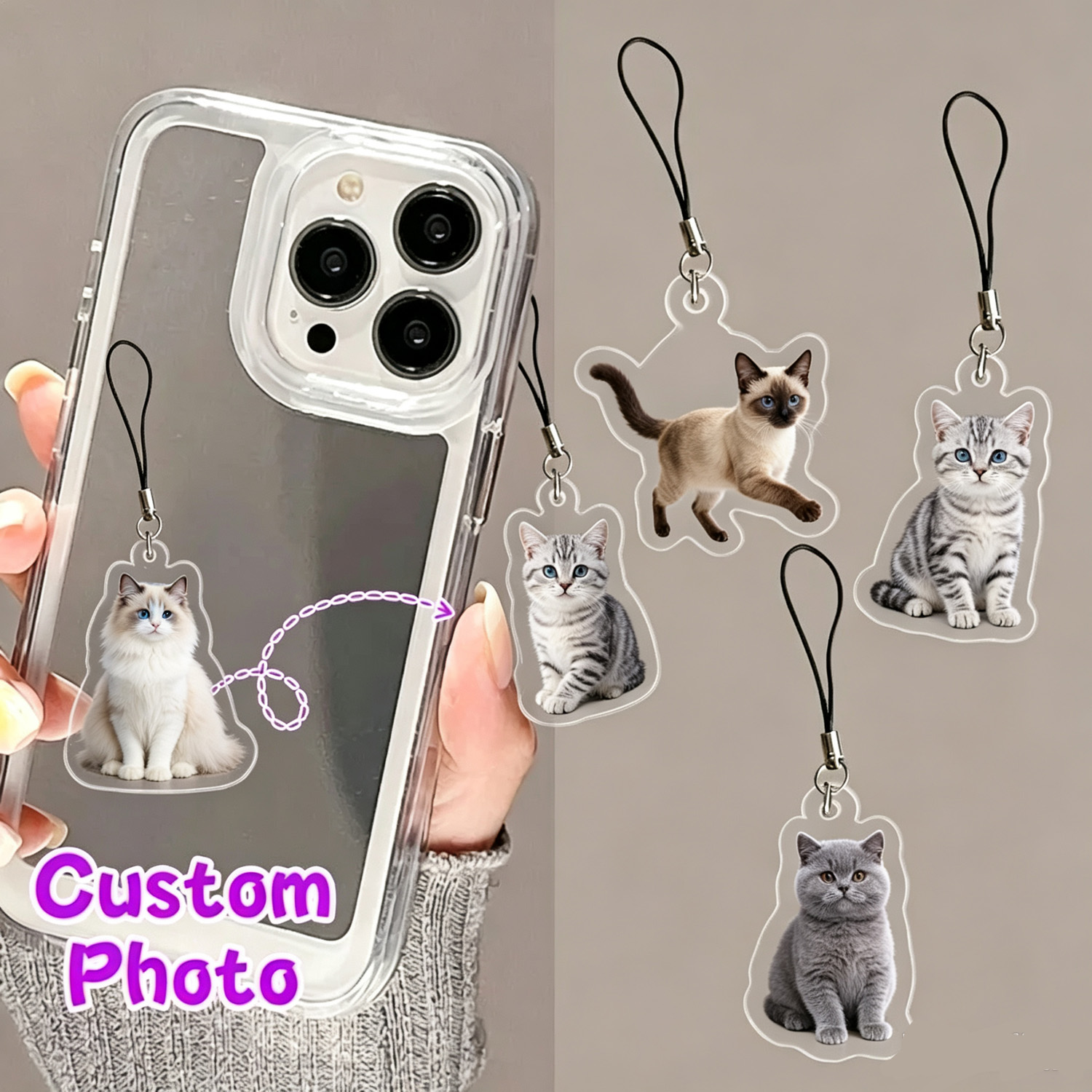 Custom Pet Portrait Phone Pend - Pet Portrait Custom 评论和价格