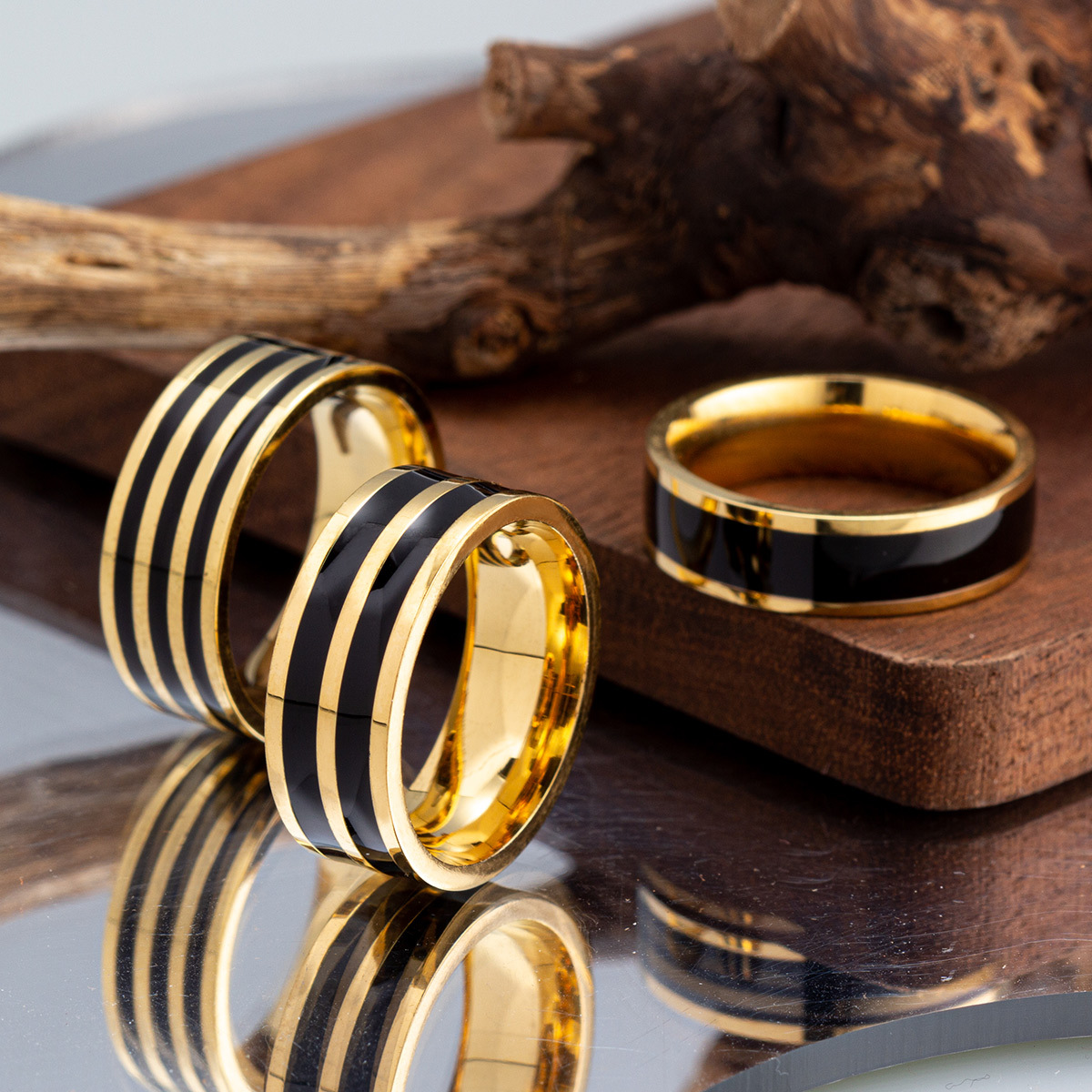 6mm/8mm Oil Dropping Ring Fash - Initial Ring Custom 评论和价格