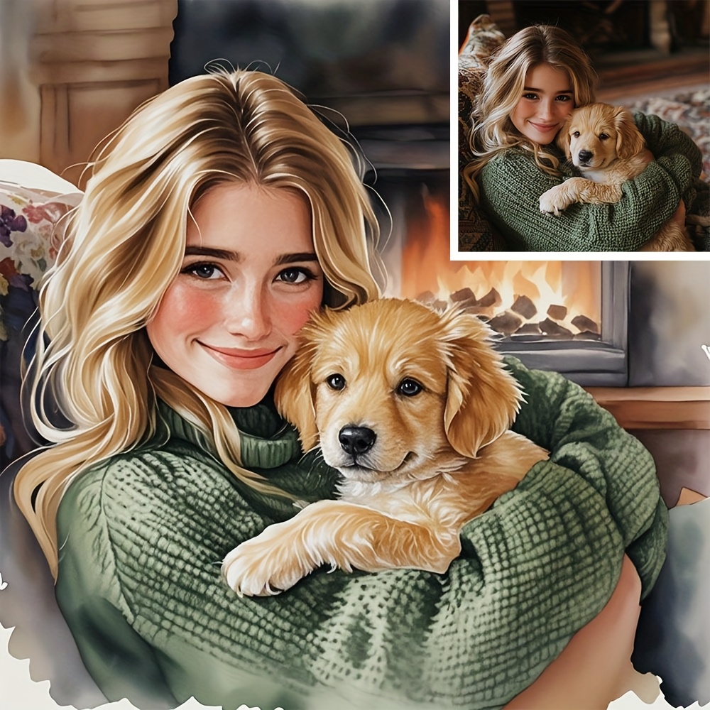 Custom Photo Canvas Print - Ha - Pet Portrait Custom 评论和价格