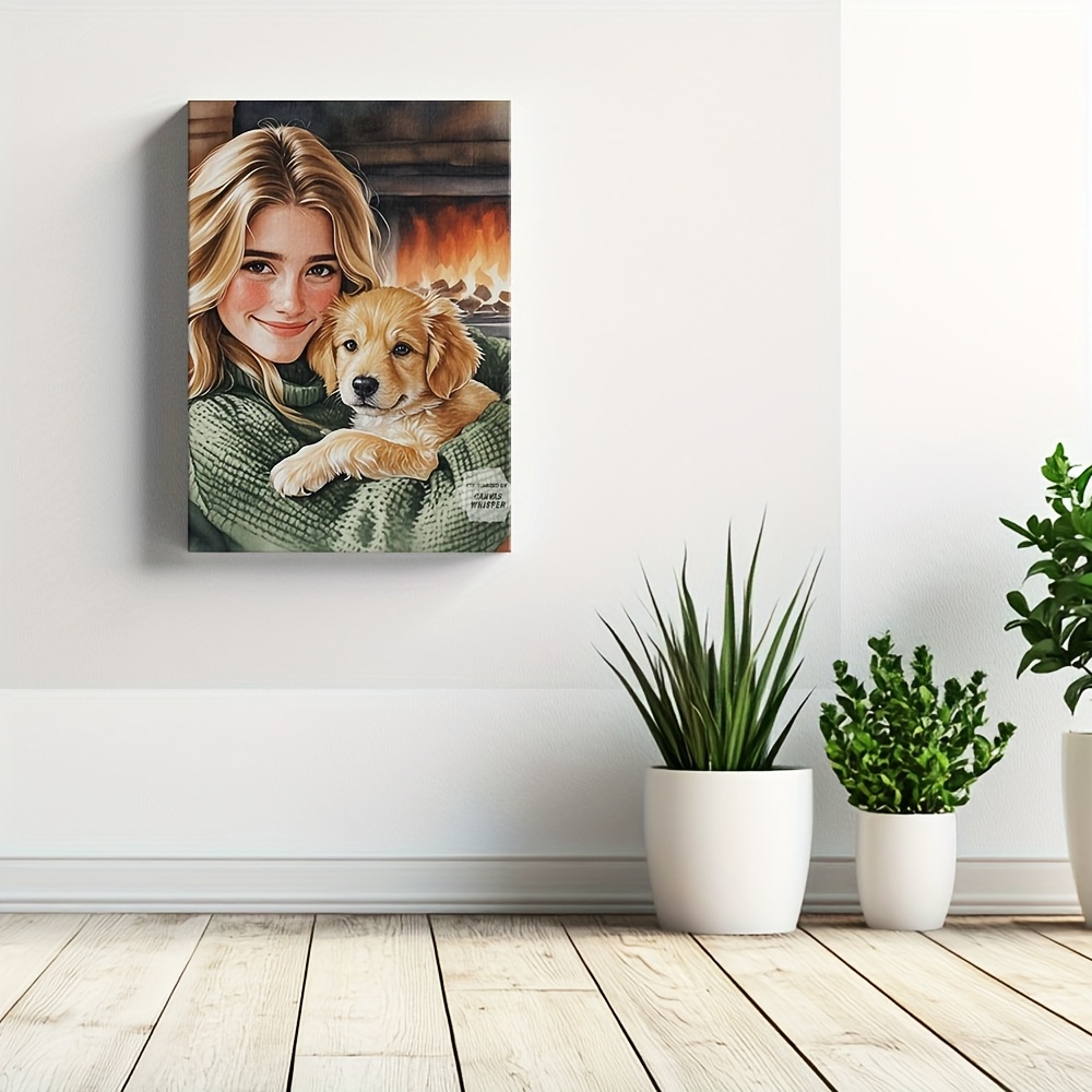 Custom Photo Canvas Print - Ha - Pet Portrait Custom 评论和价格